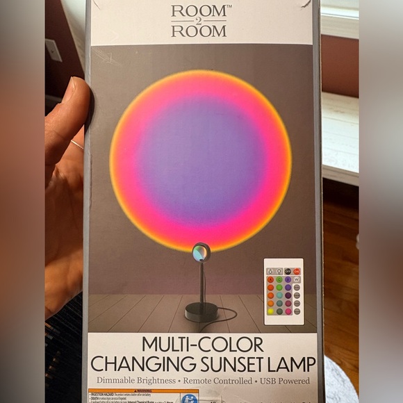 Multi-Color Changing Sunset Lamp - Picture 2 of 6